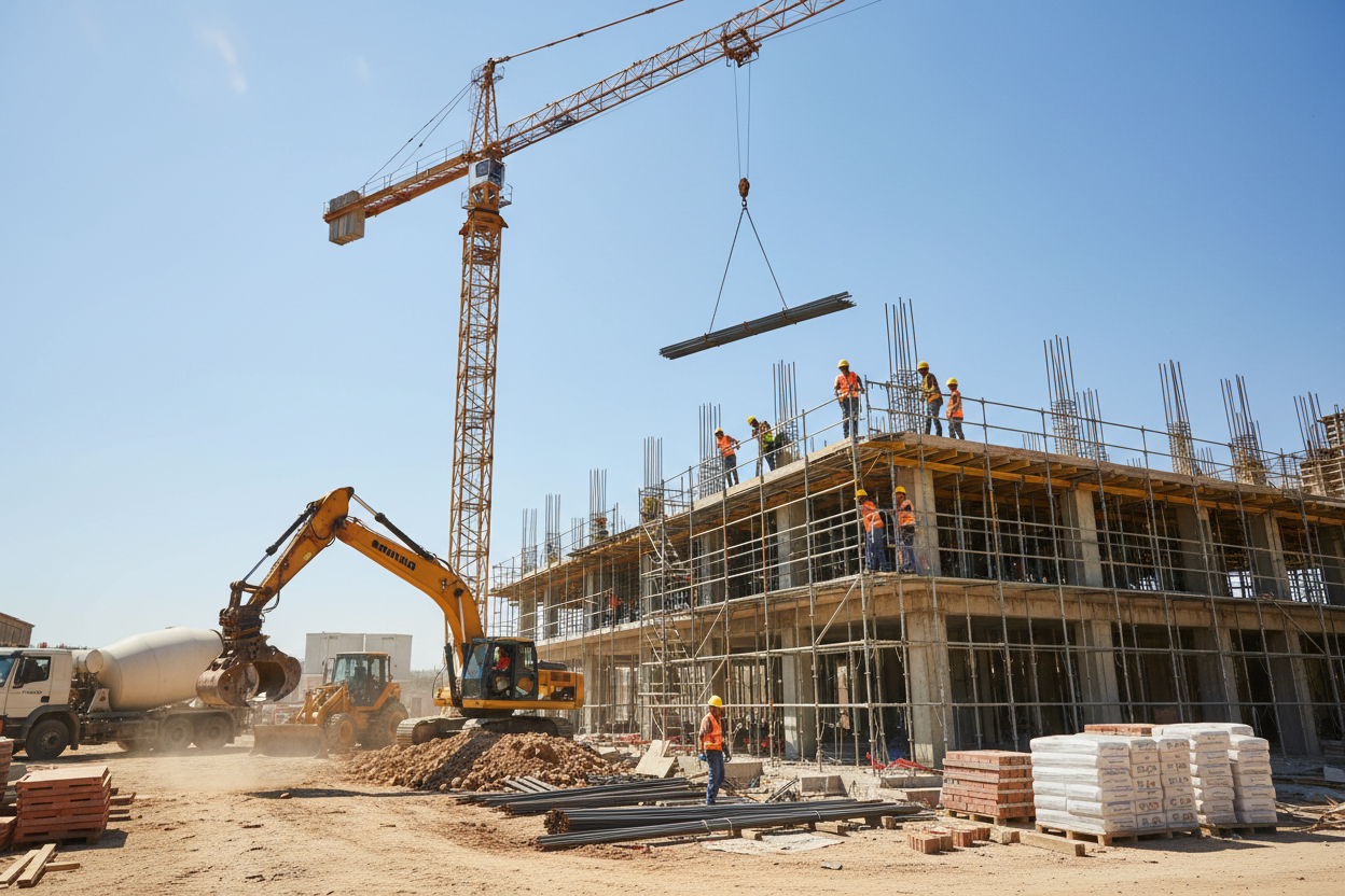 Genera una imagen de construccion